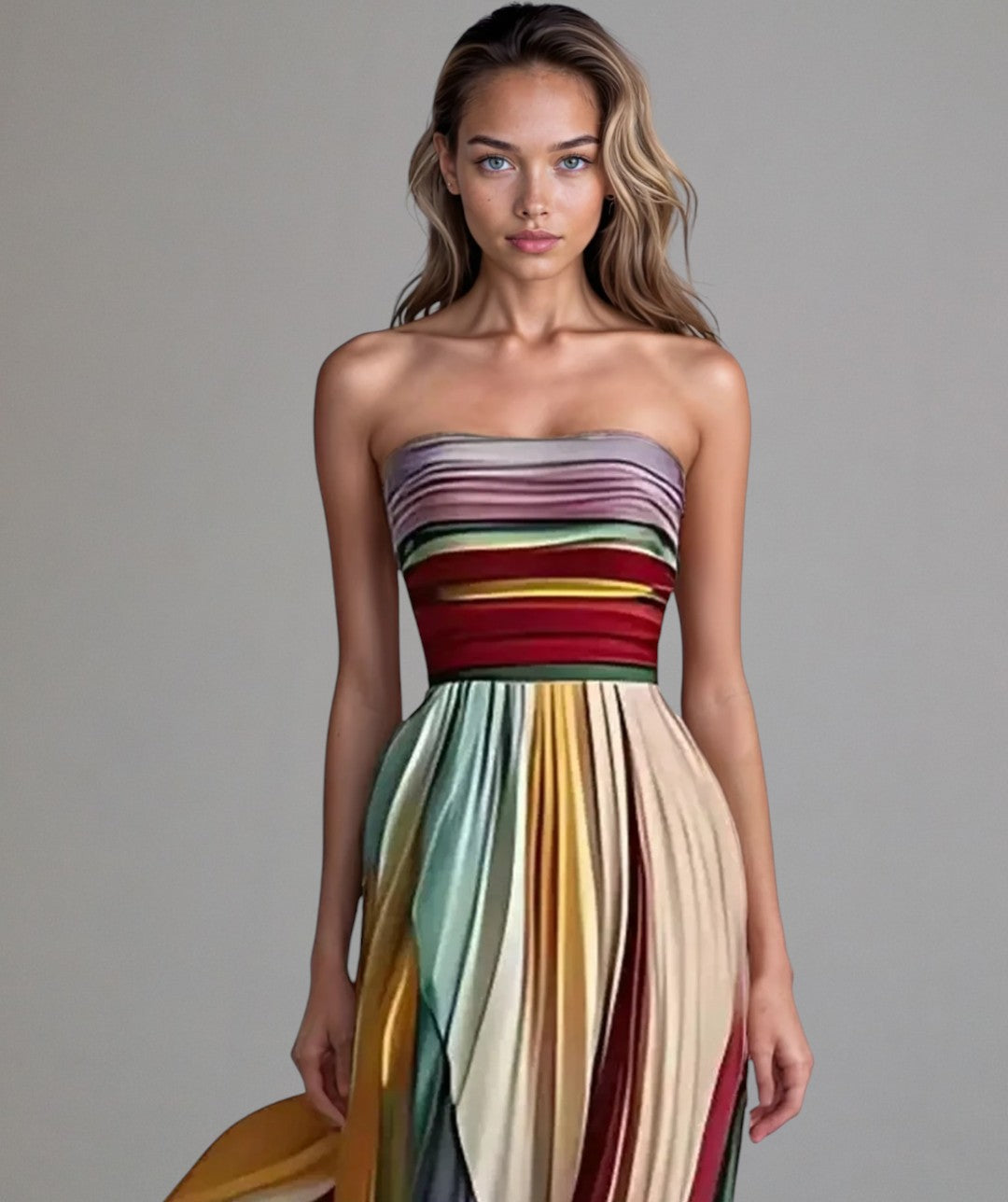 Luna | Robe Sans Manches au Style Coloré
