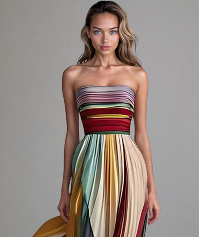 Luna | Robe Sans Manches au Style Coloré