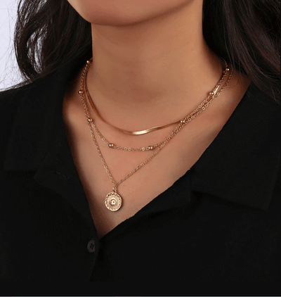 Collier "Ana" en or 14 carats | 1+2