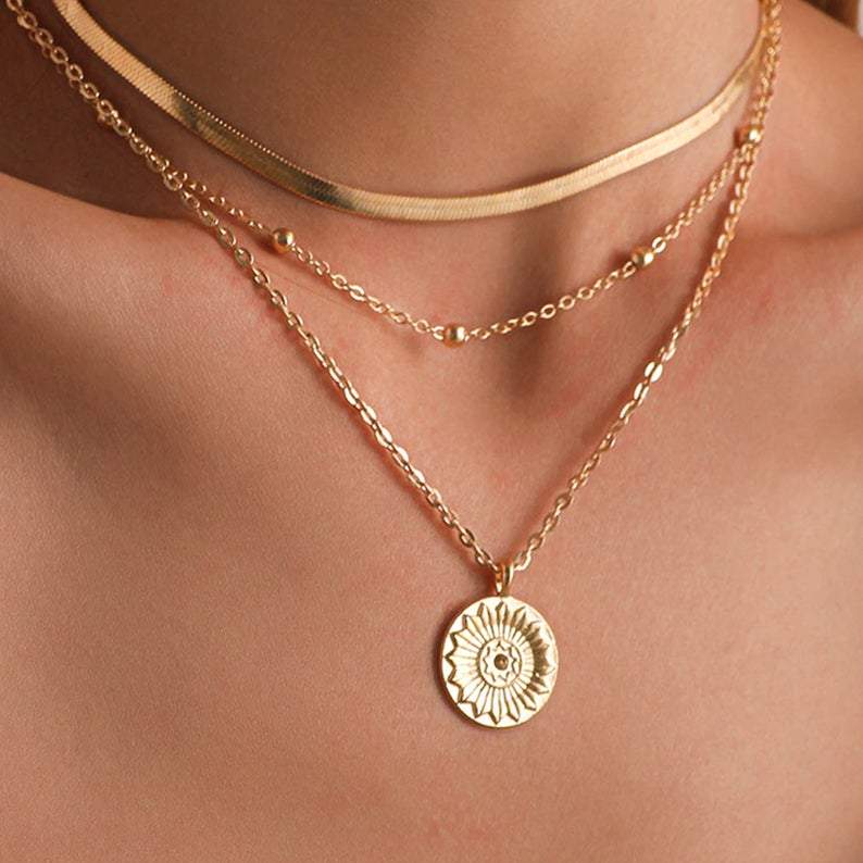 Collier "Ana" en or 14 carats | 1+2