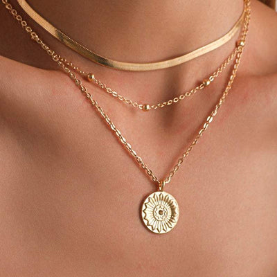 Collier "Ana" en or 14 carats | 1+2