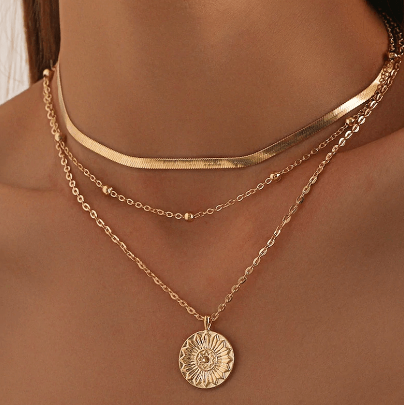 Collier "Ana" en or 14 carats | 1+2