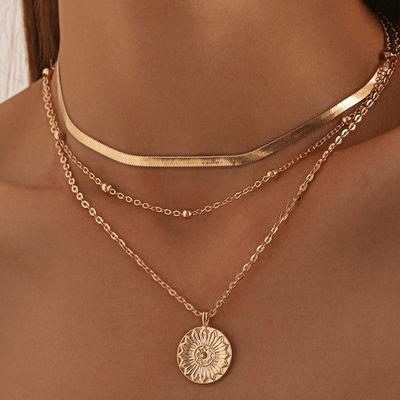 Collier "Ana" en or 14 carats | 1+2