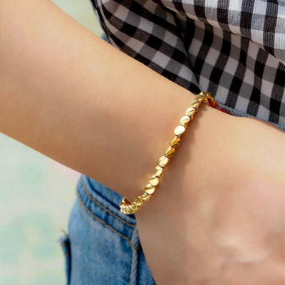 Bracelet tibétain porte-bonheur en cuivre – Énergie et prospérité