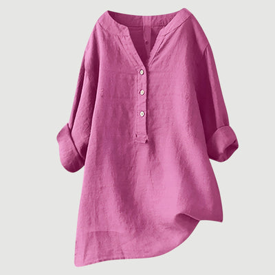 Freja – Chemise en lin légère et confortable avec boutons