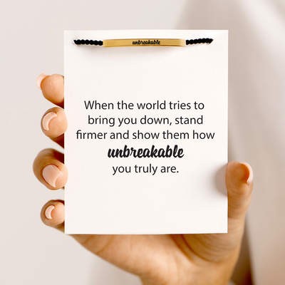 Edmonton Essence™ | Unbreakable Tube Bracelet  
A motivational bracelet for strength.