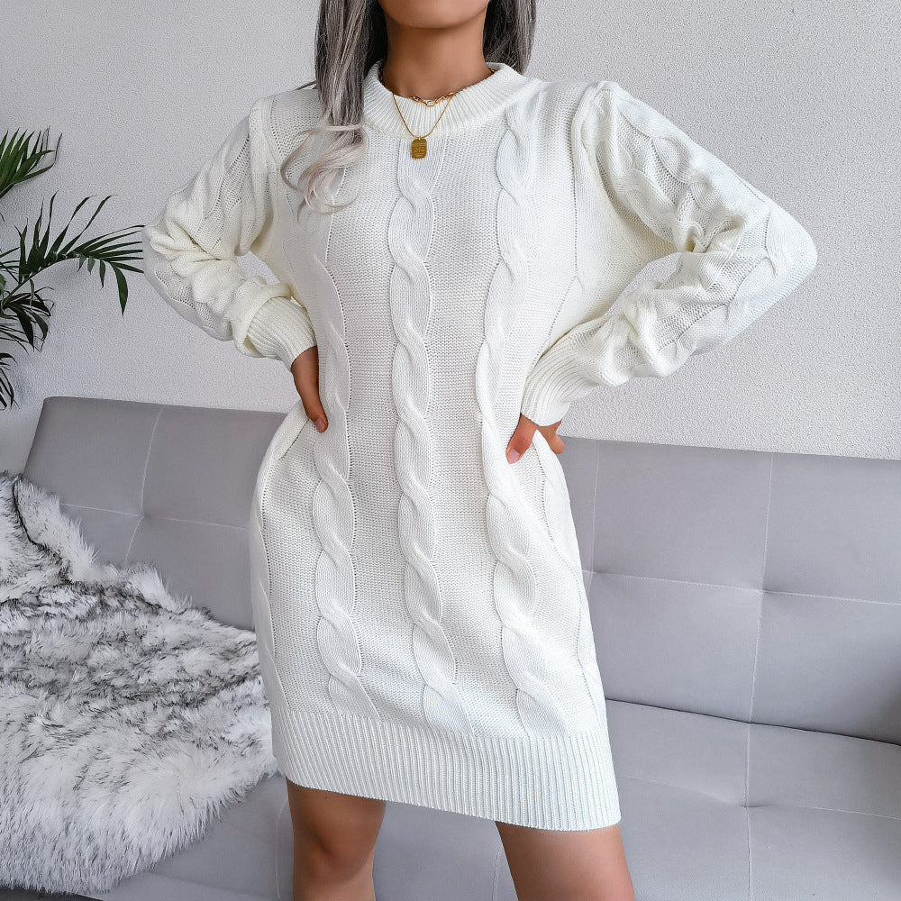 Isabelle - Confortable combinaison robe longue/pull long