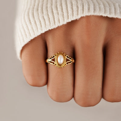 Bague Vintage Perle Royale