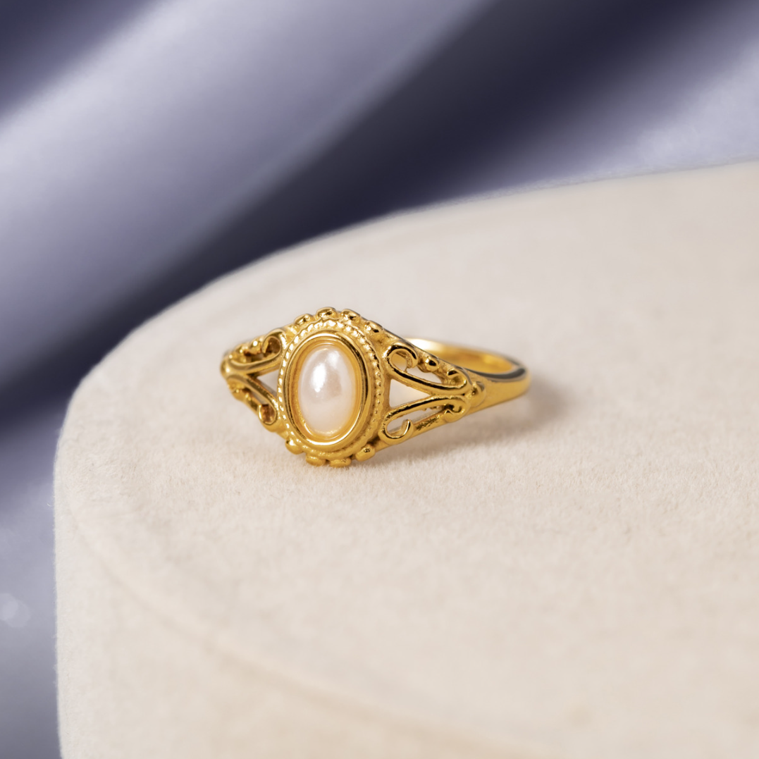 Bague Vintage Perle Royale