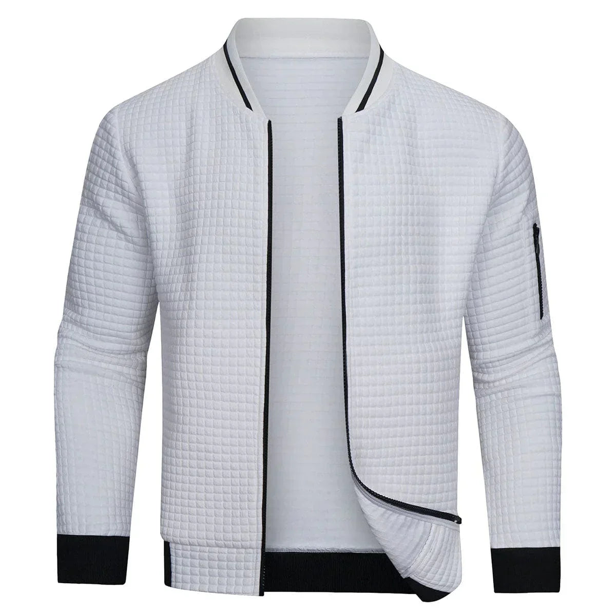 Chandail zippé confortable pour hommes | Chaud