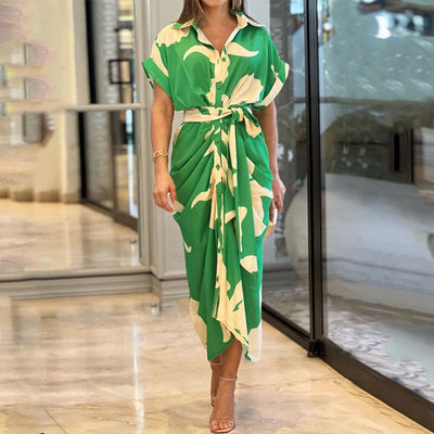 Mathilde - Maxi-robe élégante avec nœud et bretelles
