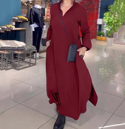 Misha | Élégante robe longue stretch