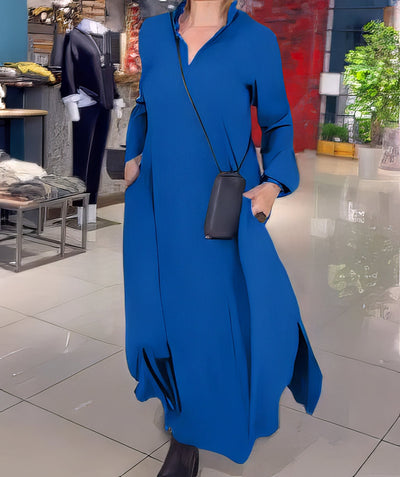 Misha | Élégante robe longue stretch