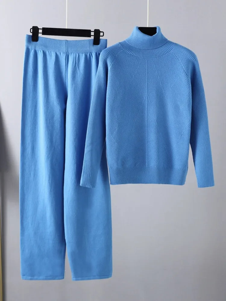 AtelierDeRoche™ | Ensemble deux pièces Lounge en tricot torsadé